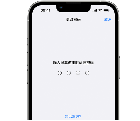 高青iPhone屏幕维修分享iPhone屏幕使用时间密码忘记了怎么办 