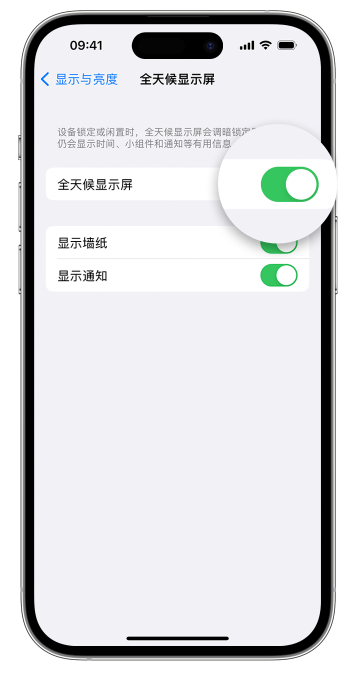 高青苹果14维修店分享如何自定义 iPhone 14 Pro 常亮显示屏 