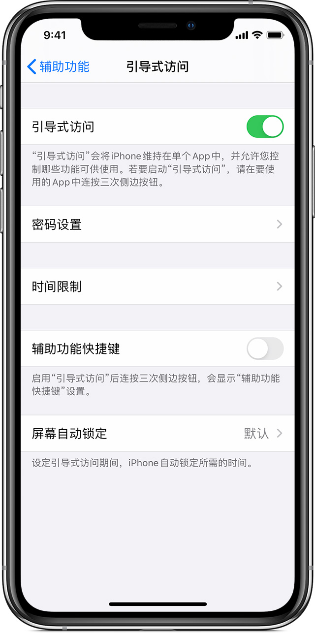 高青苹果手机维修分享如何在 iPhone 上退出引导式访问 