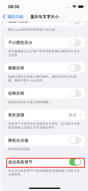 高青苹果15维修店分享iPhone 15 Pro系列屏幕亮度 